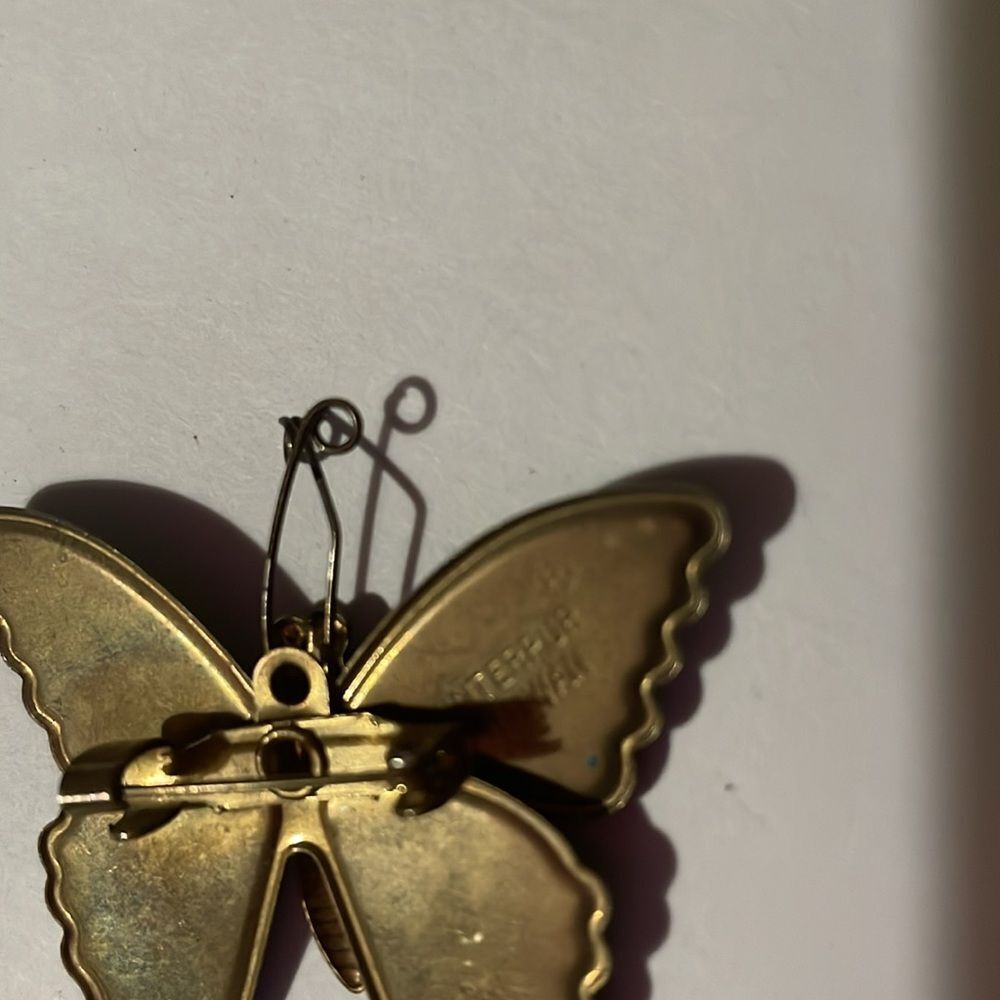 Butterfly Brooch Pin Colorful Sparkly Insect Costume Jewelry - Picture 5 of 6